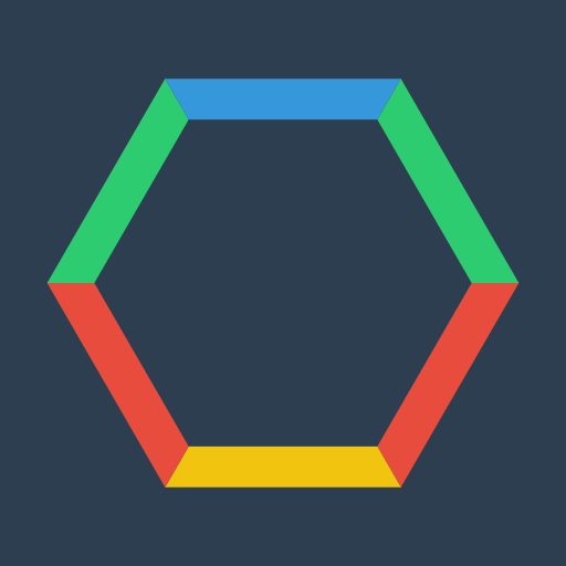 Imagem do jogo Hextris